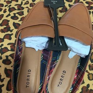 Torrid Camel colored Loafer slides
